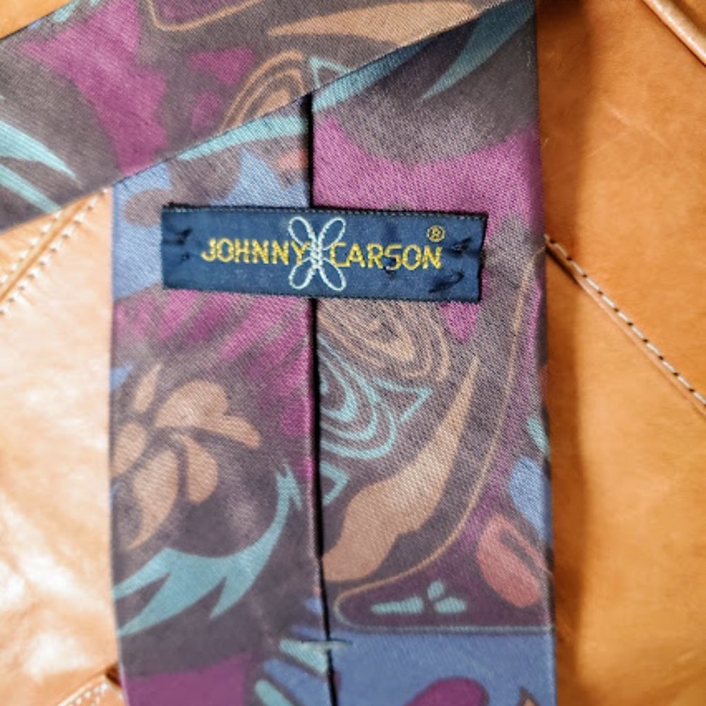 1970s Vintage Fat "Johnny Carson" Mens Tie - Picture 4 of 5